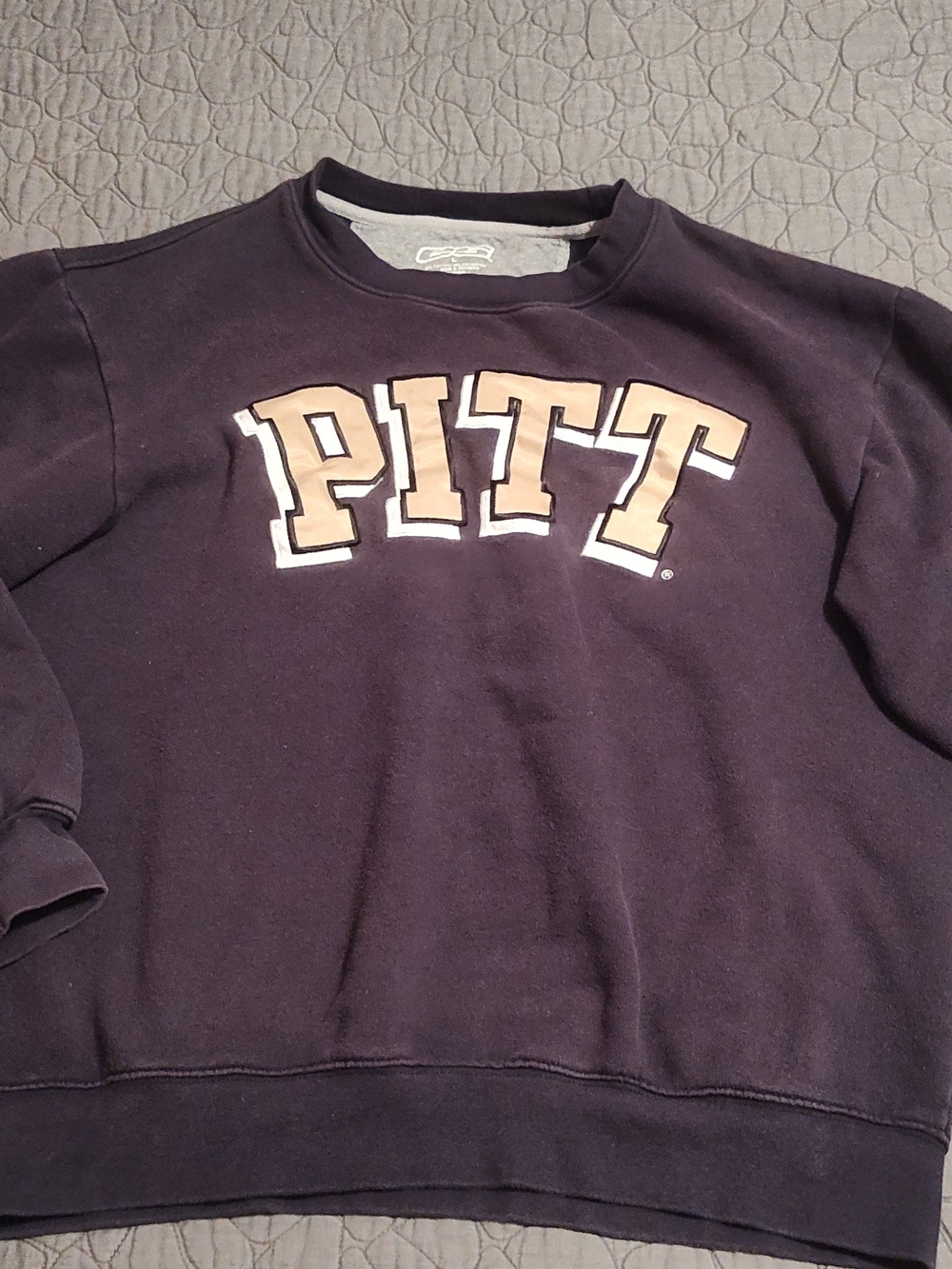 PITT Navy Crewneck Sweatshirt - e5 Collegiate - Men's Size Large